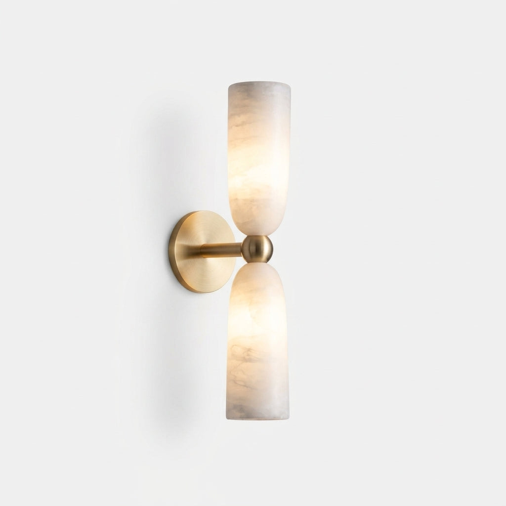 Alabaster Column Wall Lamp