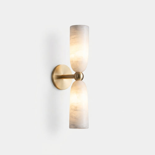 Alabaster Column Wall Lamp