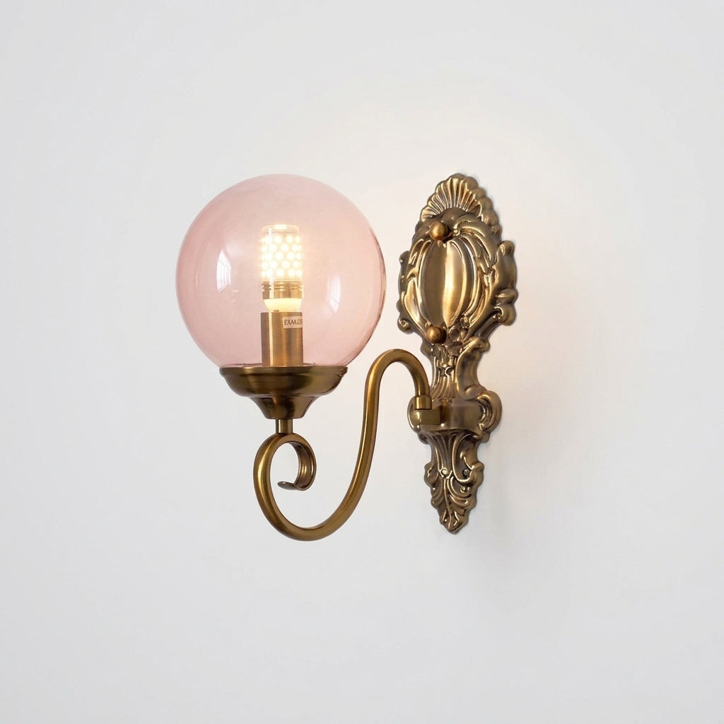 Colored Glass Wall Lamp