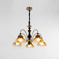 Amber Globe Cluster Chandelier