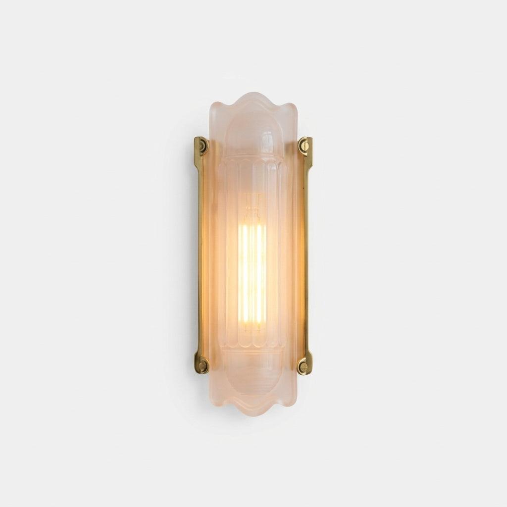 Tall Glass Wall Sconce