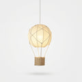 Rattan and Fabric Pendant