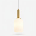 Bubble Glass Pendant Light, switched on against a plain studio background