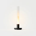 Acrylic Column Cordless Table Lamp, switched on against a plain studio background