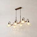 Linear Six-Light Glass Pendant
