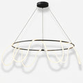 Rope-Wrapped Ring Chandelier