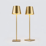Cordless Aluminum Table Lamp, Set of Two