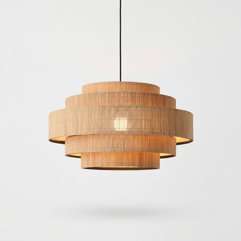 Stepped Bamboo Chandelier