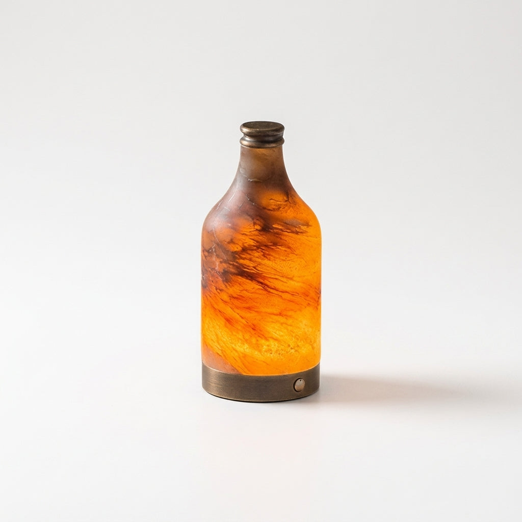Alabaster Bottle Cordless Lamp