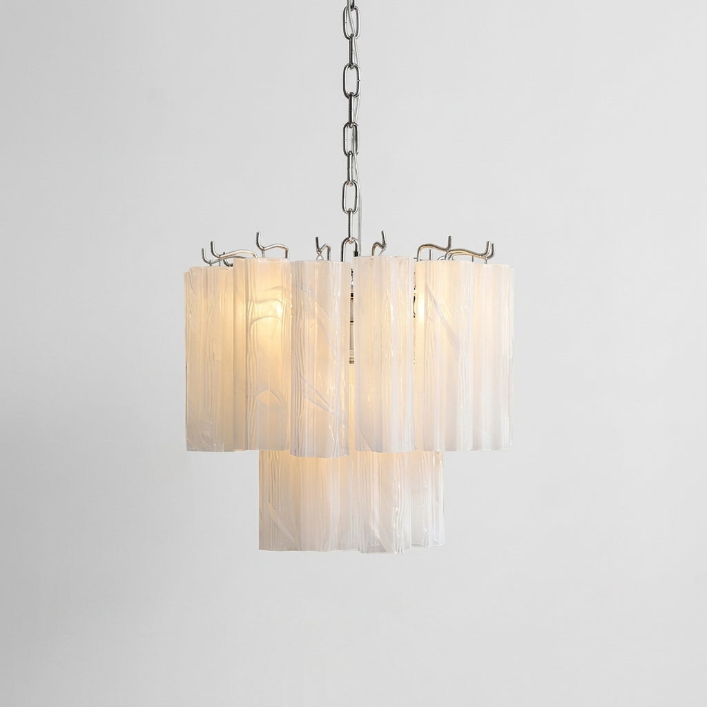 Layered Glass Chandelier