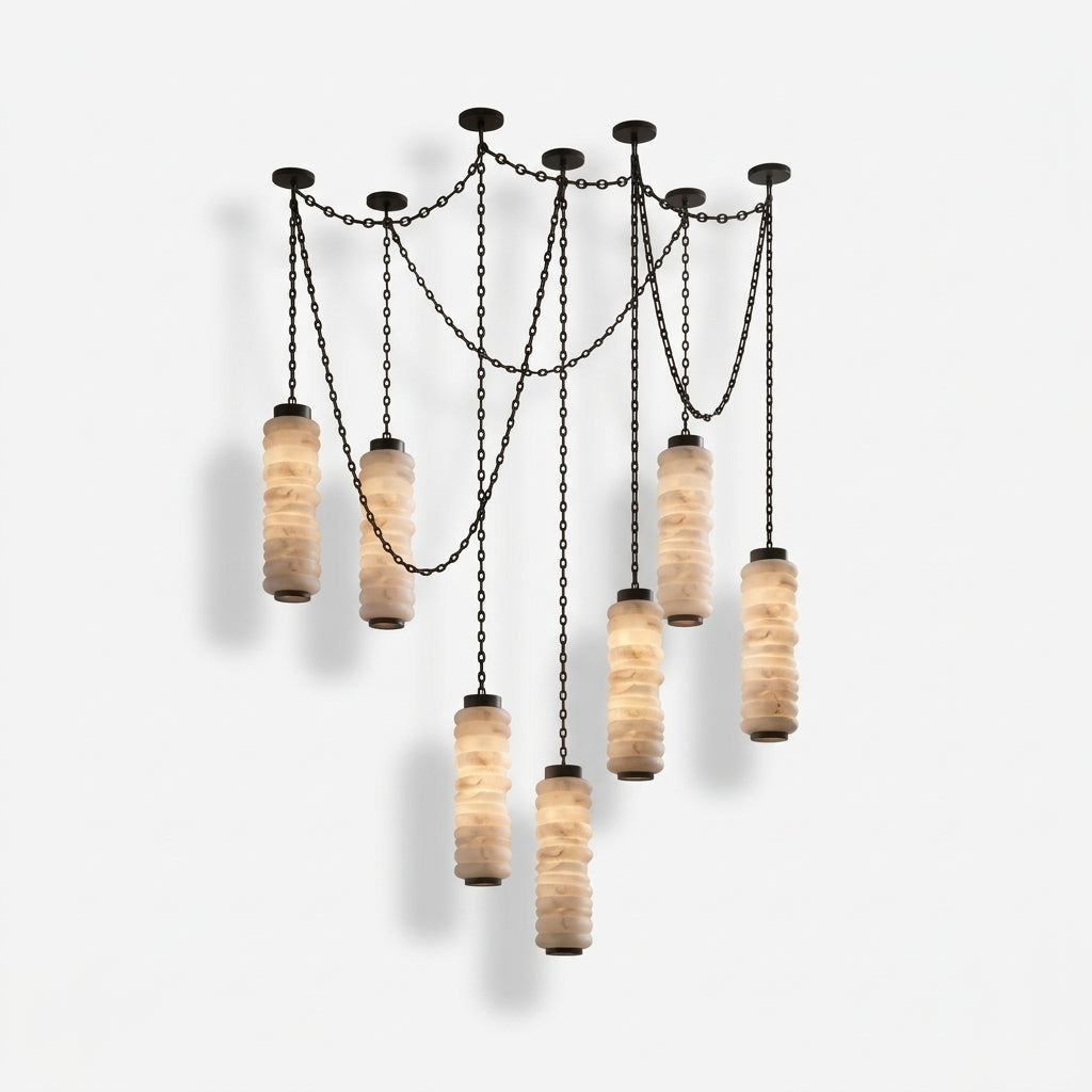 Alabaster Chain Chandelier