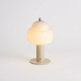 Rounded Glass Cordless Lamp