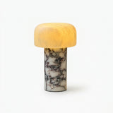 Marble Base Alabaster Shade Lamp