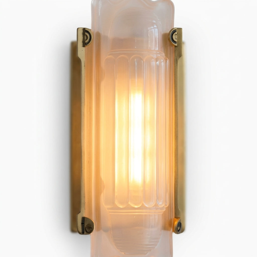 Tall Glass Wall Sconce – detail