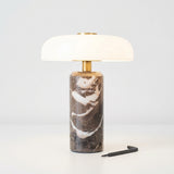 Marble and Glass Portable Lamp – detail