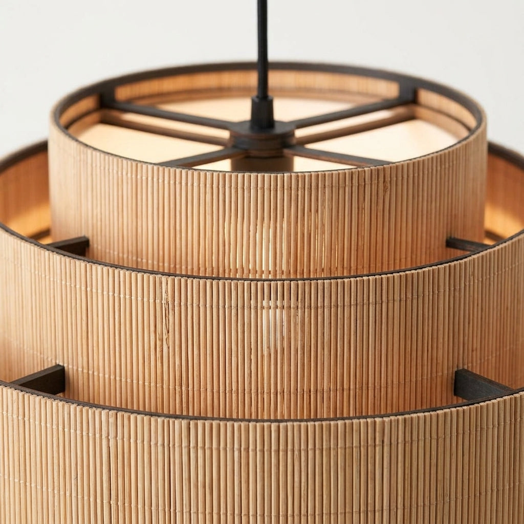 Stepped Bamboo Chandelier – detail