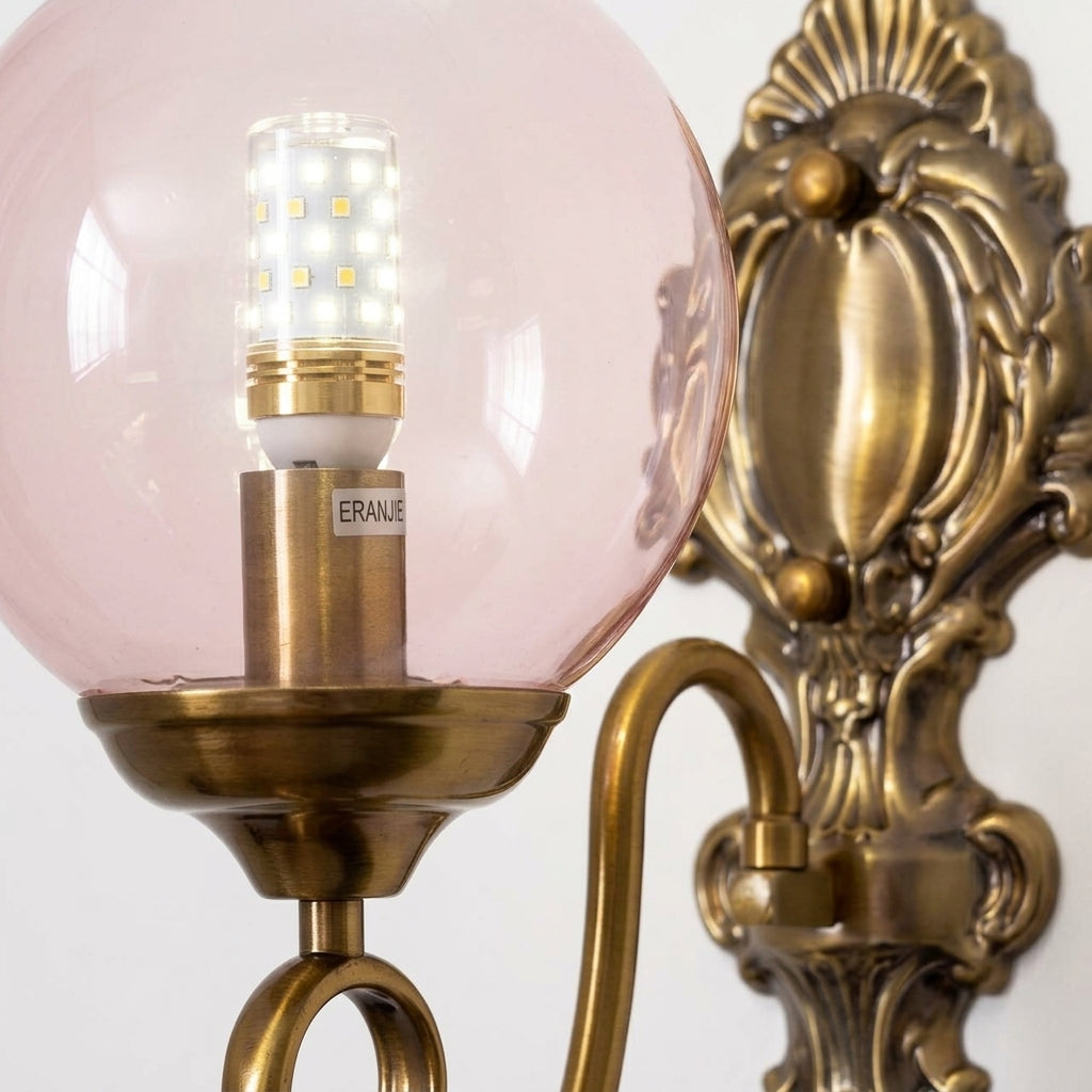 Colored Glass Wall Lamp – detail