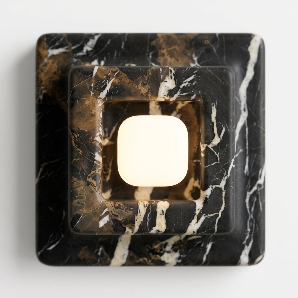Marble and Glass Wall Lamp – detail