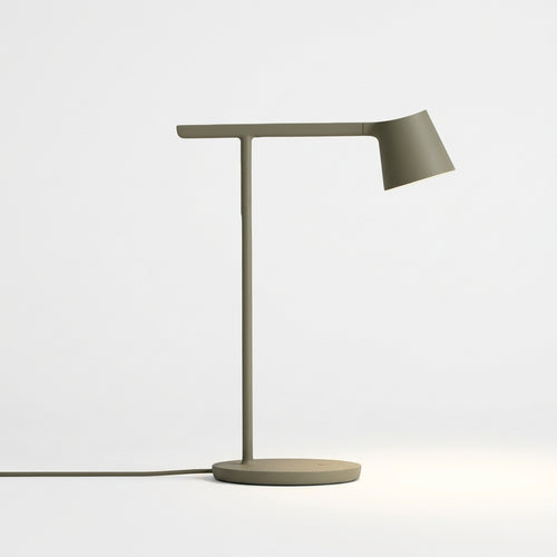 Close detail of the aluminum, opal acrylic on the Adjustable Opal Diffuser Desk Lamp