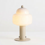 Rounded Glass Cordless Lamp – detail