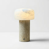 Travertine and Alabaster Cordless Lamp – detail
