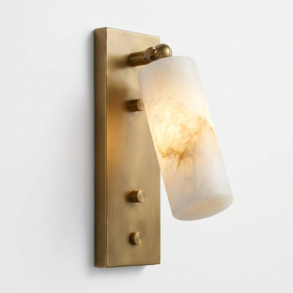 Pivoting Alabaster Sconce – detail