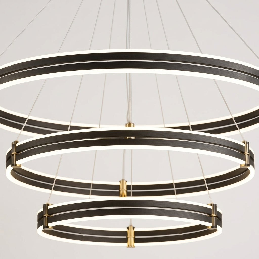 Tiered Ring Chandelier – detail