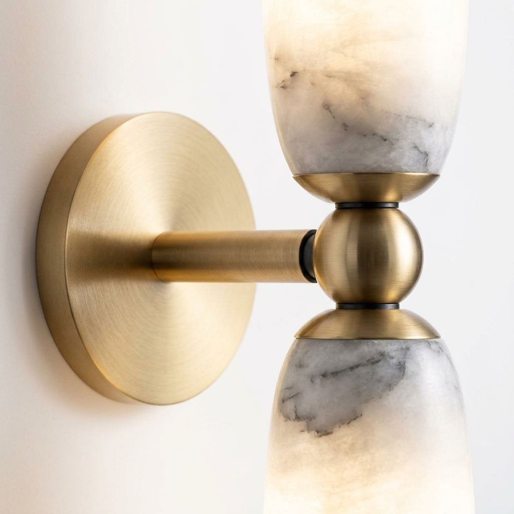 Alabaster Column Wall Lamp – detail
