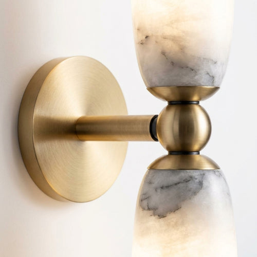 Alabaster Column Wall Lamp – detail