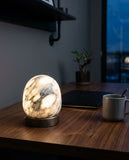 Alabaster Dome Cordless Lamp – desk