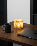 Alabaster Puck Cordless Lamp – desk