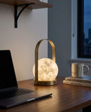 Alabaster Portable Lantern Lamp – desk
