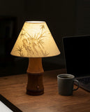 Oak and Linen Cordless Lamp – desk