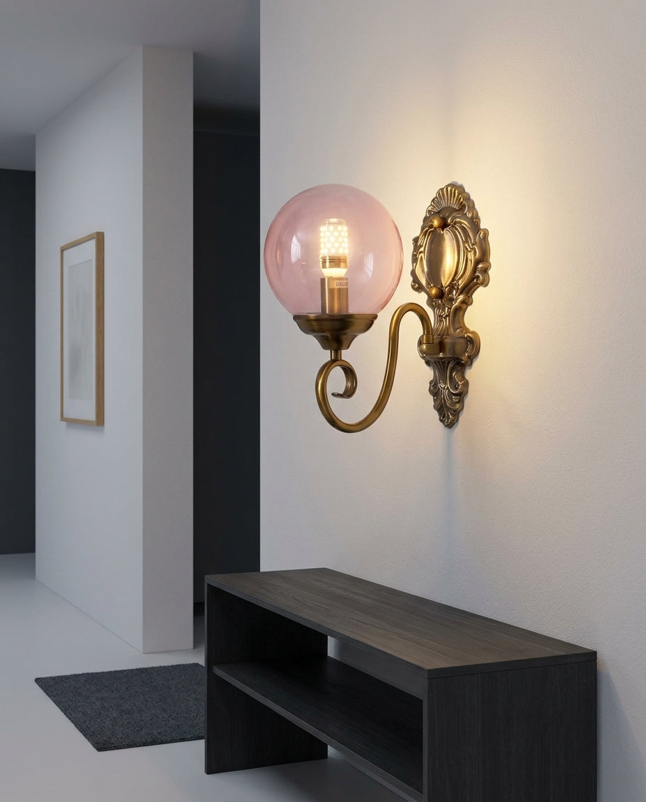Colored Glass Wall Lamp – hallway
