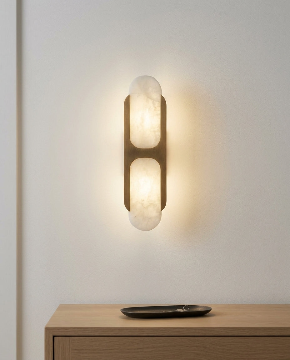 Alabaster Tube Wall Lamp – hallway