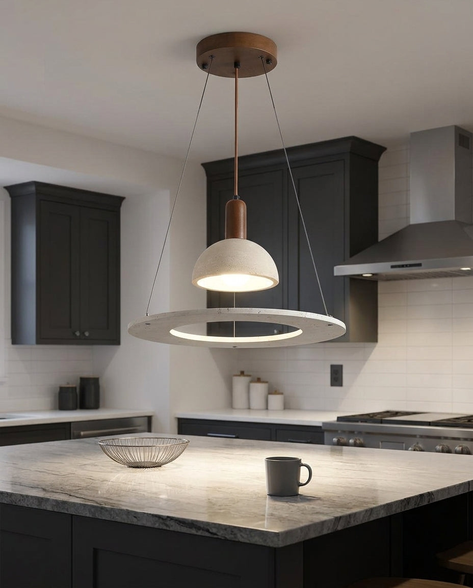 Travertine Pendant Light – island