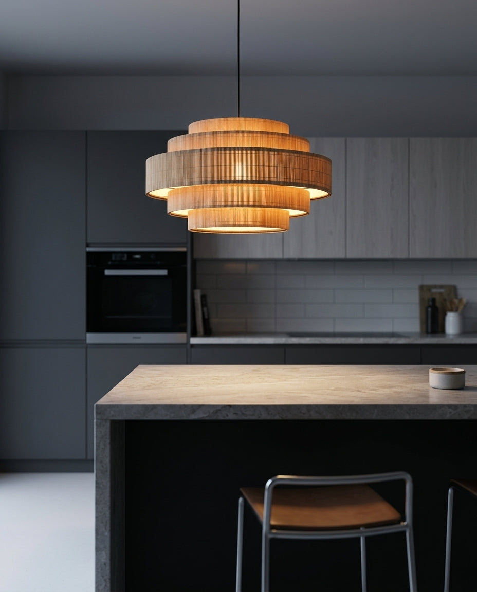 Stepped Bamboo Chandelier – island