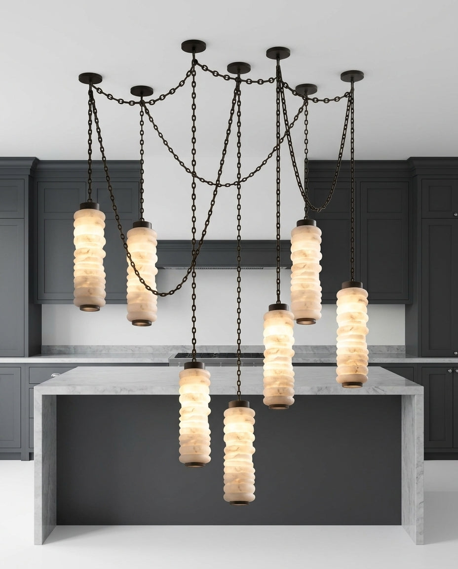 Alabaster Chain Chandelier – island