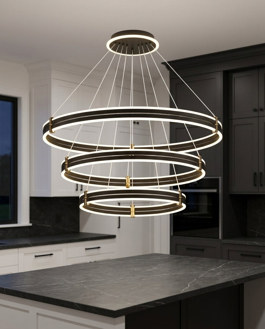 Tiered Ring Chandelier – island