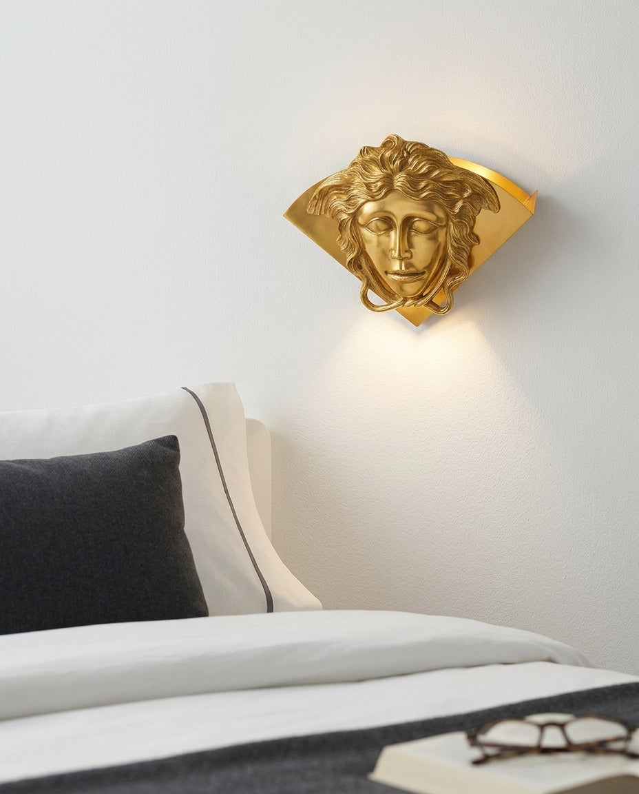 Brass Half-Dome Wall Lamp – bedside-wall