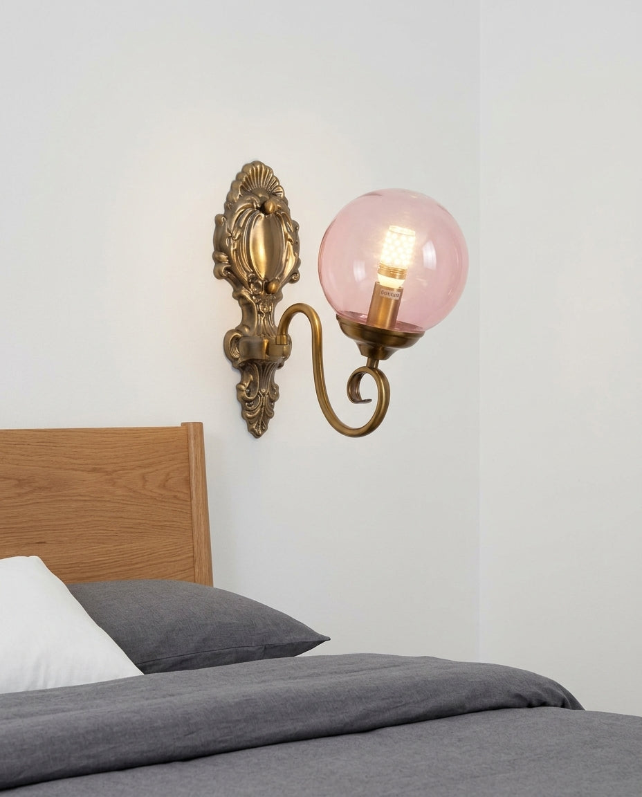 Colored Glass Wall Lamp – bedside-wall