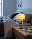 Marble Base Alabaster Shade Lamp – bedside