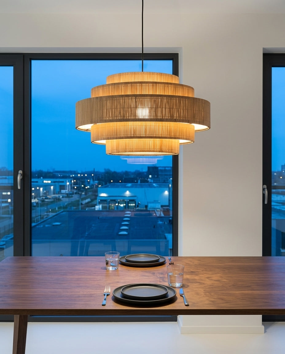 Stepped Bamboo Chandelier – dining