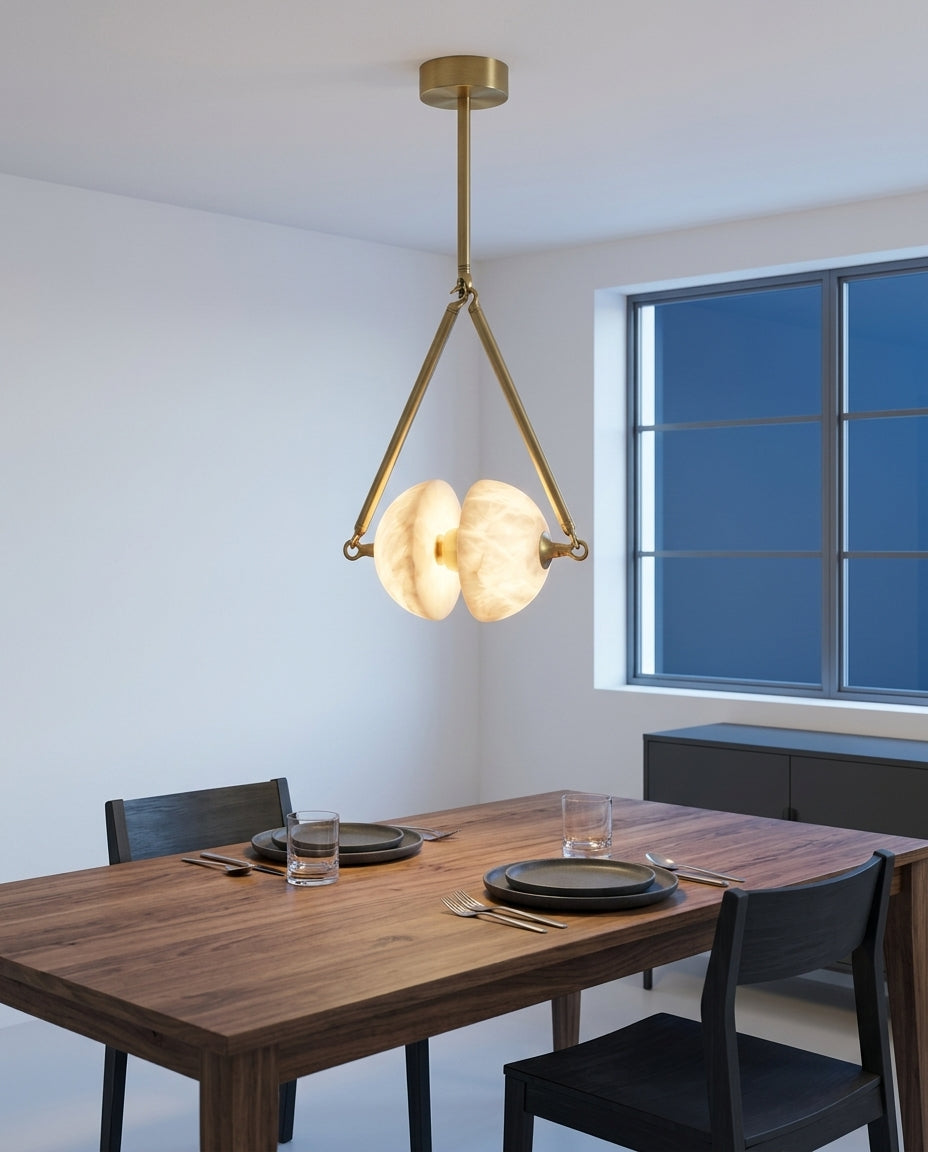 Alabaster Oyster Pendant – dining