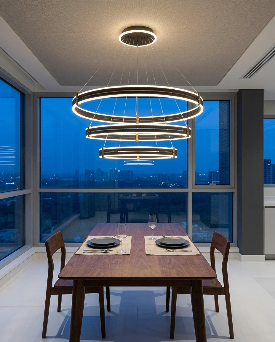 Tiered Ring Chandelier – dining