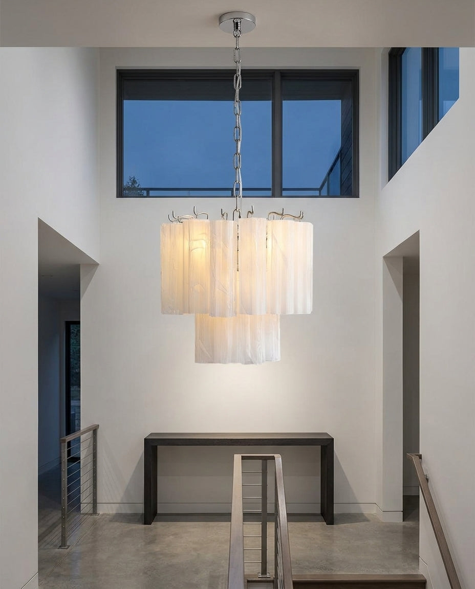 Layered Glass Chandelier – entry
