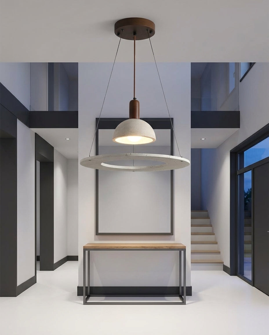 Travertine Pendant Light – entry