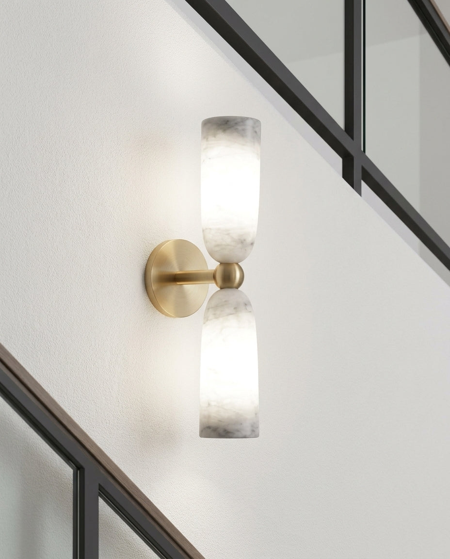 Alabaster Column Wall Lamp – stair