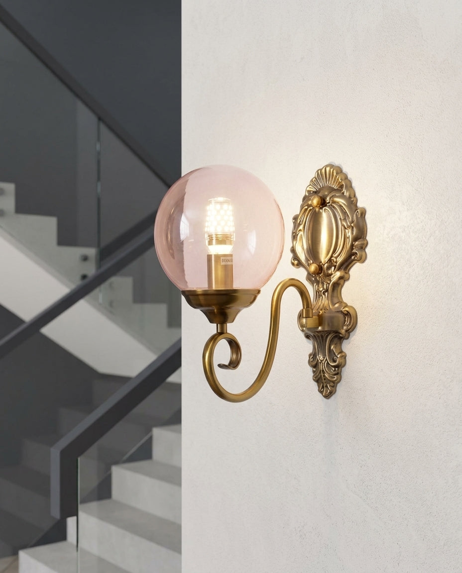 Colored Glass Wall Lamp – stair