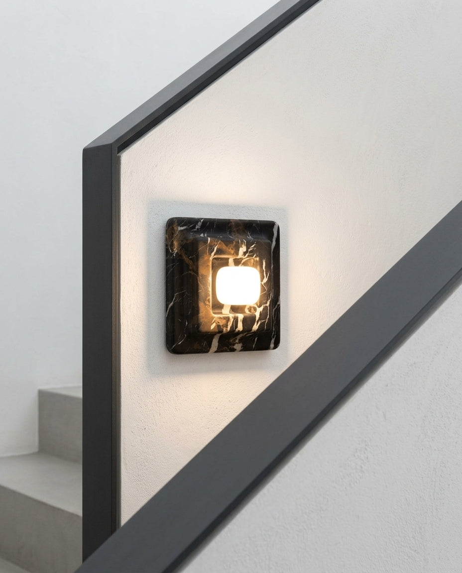 Marble and Glass Wall Lamp – stair